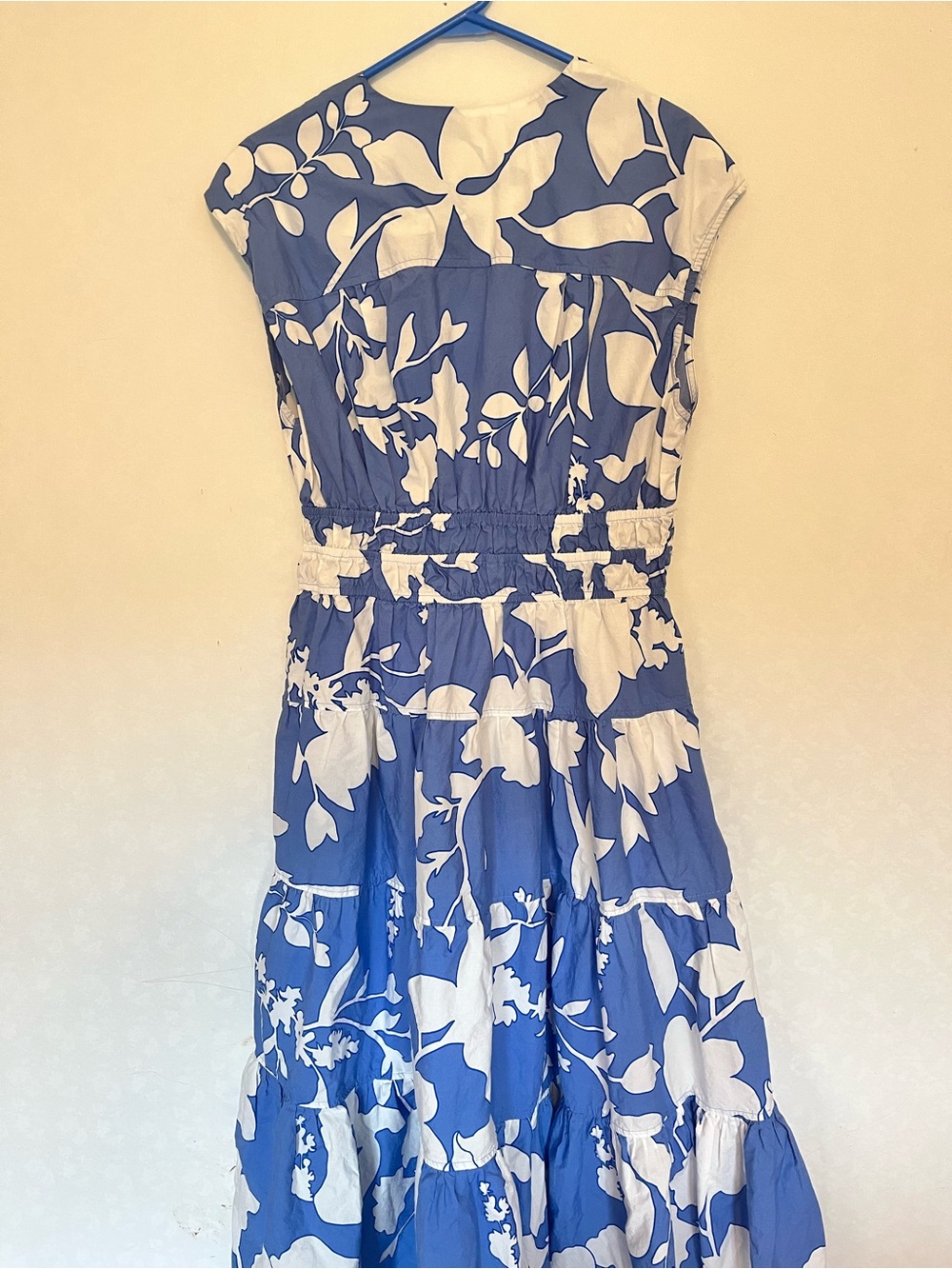 Nicole Miller blue midi dress 🦋 💙 size XL - Picture 4 of 10